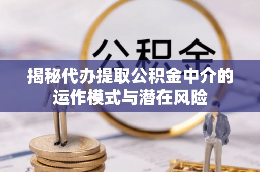南平揭秘代办提取公积金中介的运作模式与潜在风险